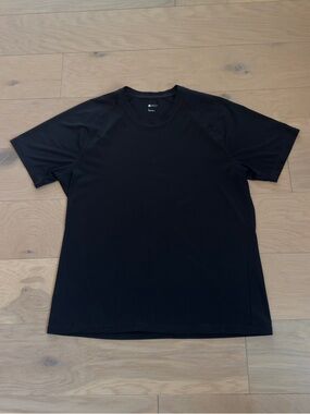 Zella Men’s black short sleeve athletic workout T-Shirt tee Size Large